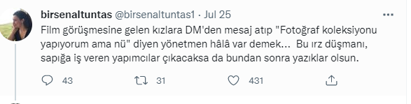 الصحفية التركية بيرسين تتهم مخرج بـ طلب صور عارية من المتقدمات للتصوير