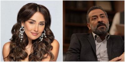 قبلة عبدالمنعم عمايري وكندة حنا من 