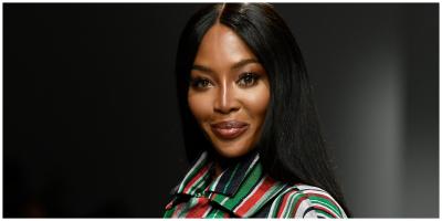 ناعومي كامبل في تتألق باللونين الأبيض والأسود في عروض لويس فيتون وديور