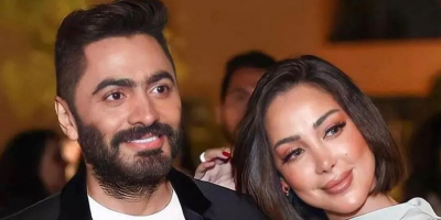 تامر حسني ينفي انفصاله عن بسمة بوسيل بهذه الطريقة