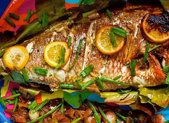  سمك الهامور بالتمر الهندي