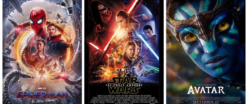 أكثر 6 أفلام تحقيقاً للإيرادات عالمياً