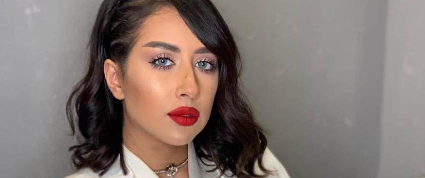 فرح الهادي تبدع بالمكياج