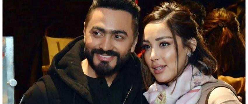 تامر حسني وبسمة بوسيل