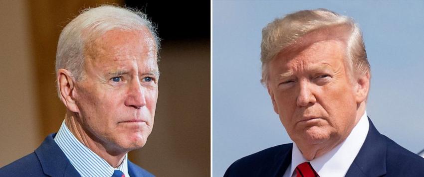 دوانالد ترامب وبايدن