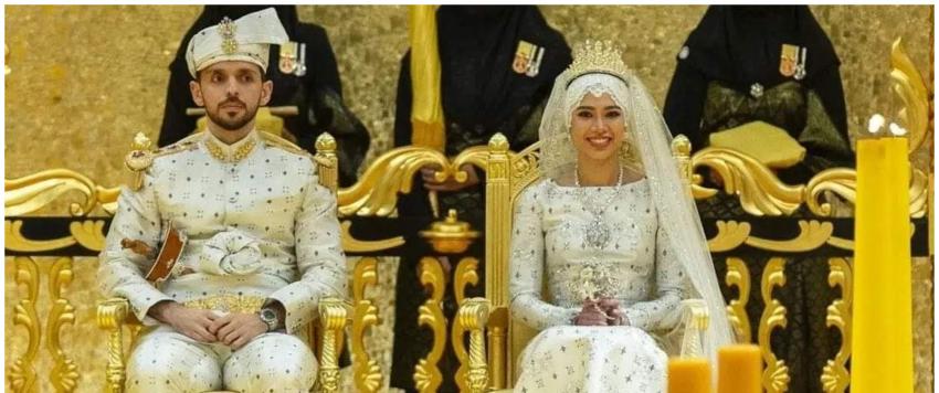 سلطان بروناي يحتفل بزواج ابنته