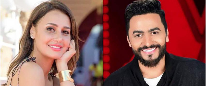 حلا شيحة وتامر حسني