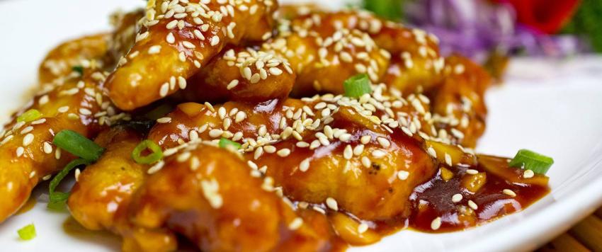 دجاج بالعسل والزنجبيل