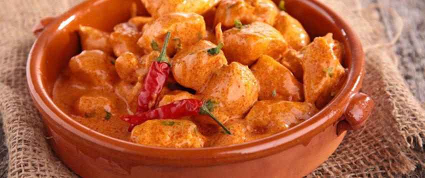 طبق الدجاج بالكاري