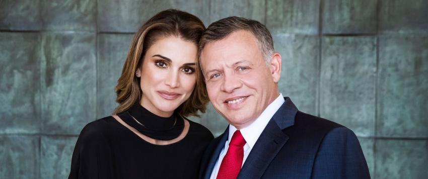 الملك عبدالله والملكة رانيا