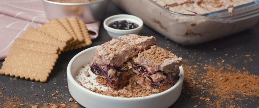 حلى الفليك بالبسكويت