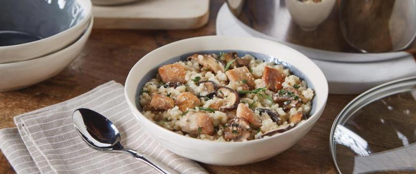 من المطبخ الإيطالي.. ريزوتو بالفطر