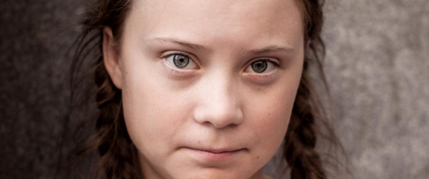 الناشطة السويدية "غريتا تونبرغ"