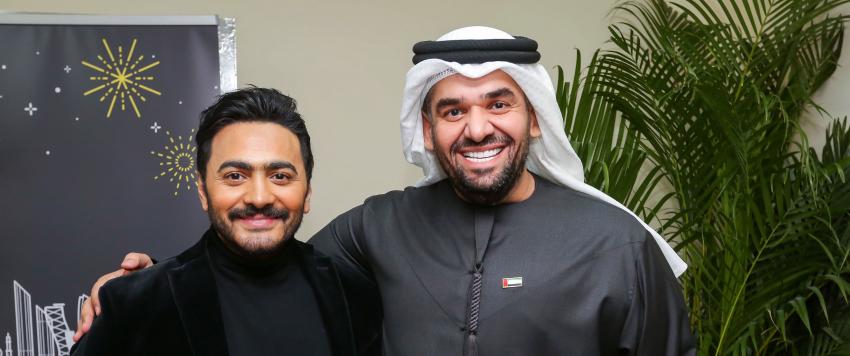 حسين الجسمي وتامر حسني يقدمان حفل جديد في مهرجان دبي للتسوق