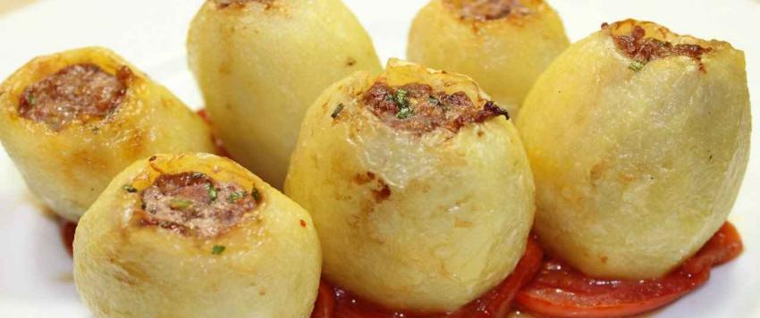 طريقة عمل محشي بطاطس