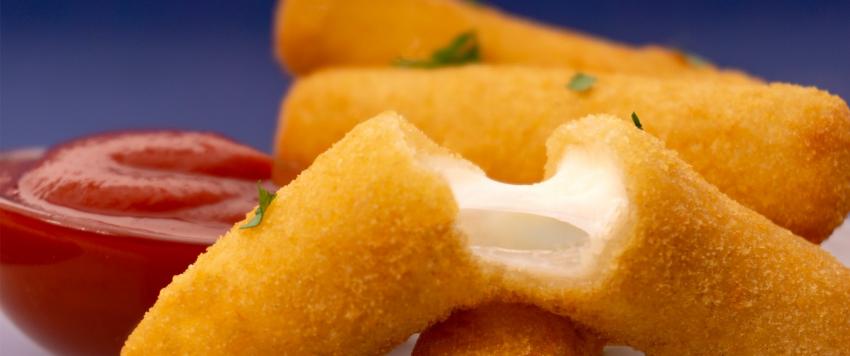 أصابع الموزاريلا المقرمشة!