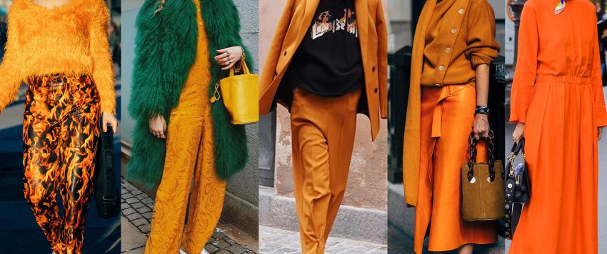 نسقي اللون البرتقالى مع حجابك بشكل مميز (صور)