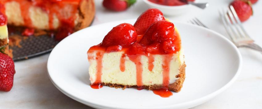 تشيز كيك الفراولة الباردة