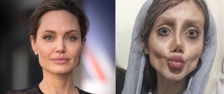 شبيهة أنجلينا جولي الإيرانية مصابة بكورونا