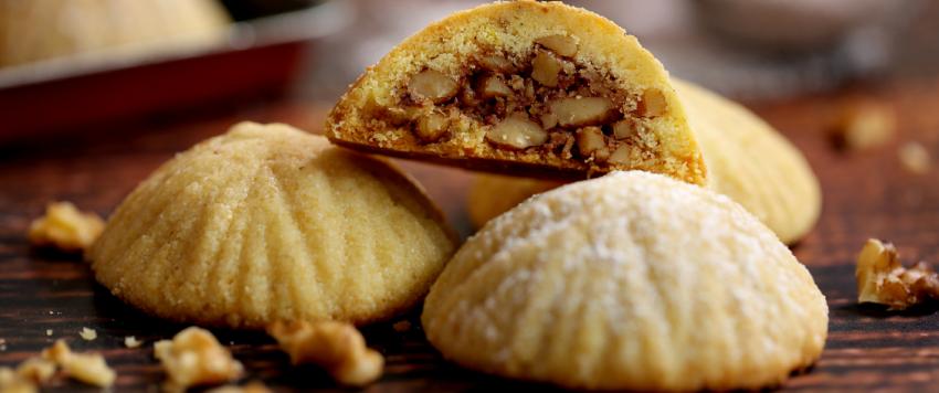 طريقة تحضير معمول بالجوز!