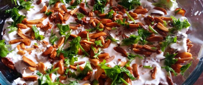 طريقة إعداد فتة مكدوس