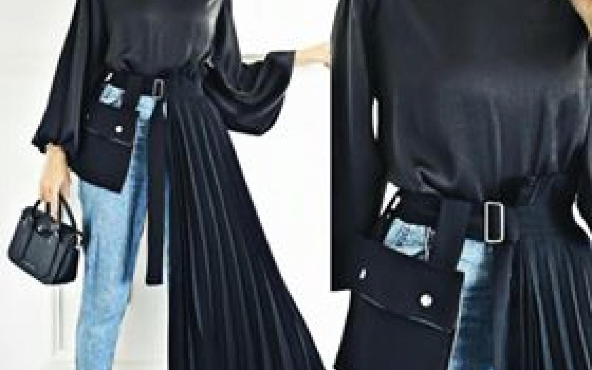 ظهرت العارضة بلوزة باللون الأصفر الجرئ وبنطلون أزرق وحذاء كلاسيكى باللون اللبنى ويمكن اعتماد حجاب رأس يجمع بين اللونين الأصفر والبنى ظهرت العارضة بلوزة باللون الأصفر الجرئ وبنطلون أزرق وحذاء كلاسيكى باللون اللبنى ويمكن اعتماد حجاب رأس يجمع بين اللونين الأصفر والبنى