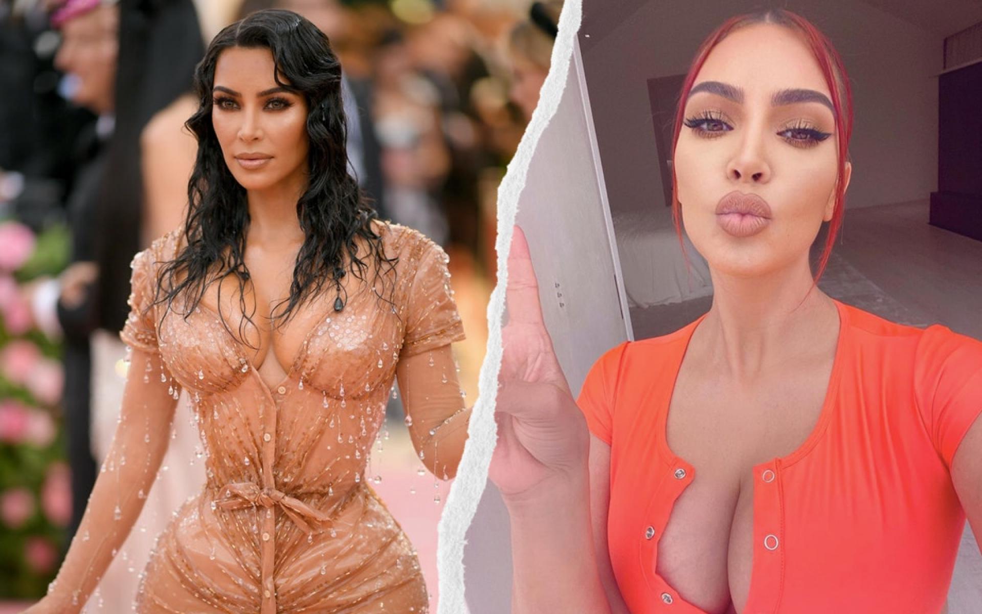 كيم كارداشيان: اختارت نجمة برنامج تلفزيون الواقع كيم كارداشيان لون النبيذ الأحمر كلون جديد لشعرها هذا العام والذي حاز على اعجاب معجبيها وبدت كأنها تعود للزمن للوراء لموضة التسعينيات.