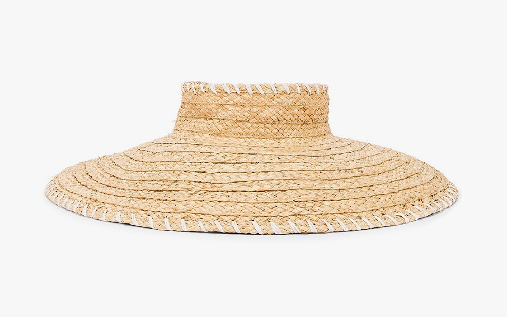 قبعة شمسية قش
